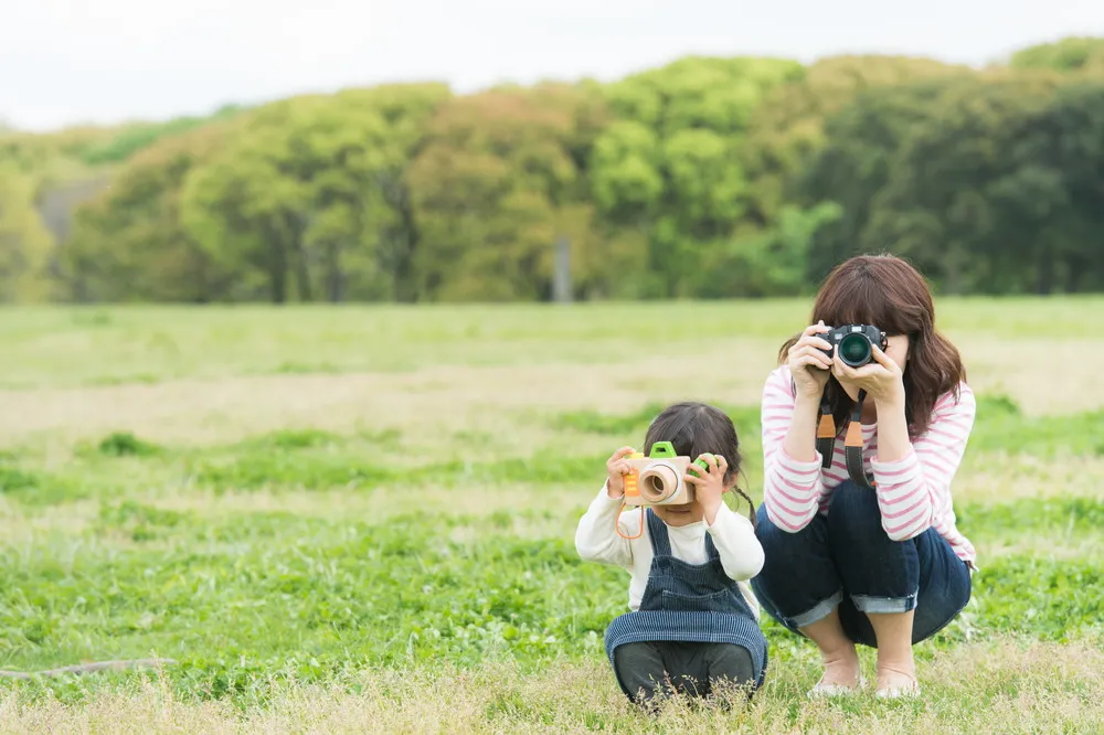 親子でカメラ