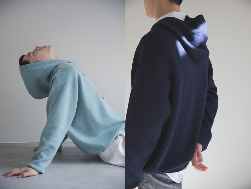 ニットパーカー